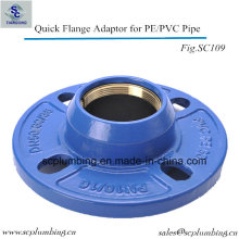 Adaptadores de flange de tubo de plástico